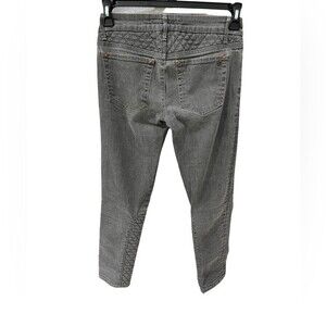 Joe's Jeans Chelsea Grey Quilted Trim Moto Style Ankle Jean Size 28